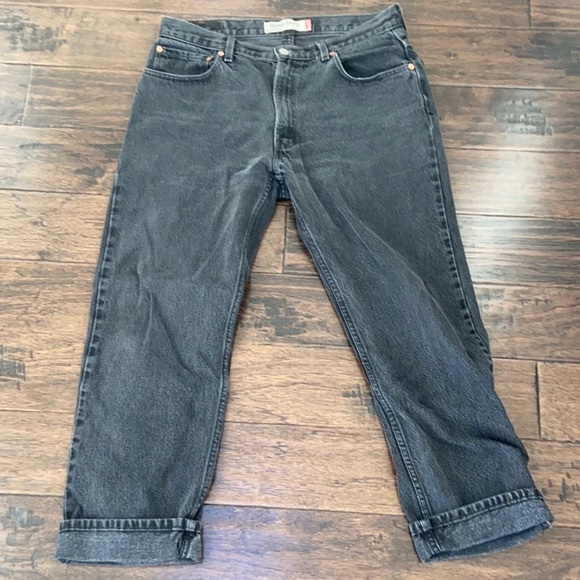 Vintage Levi’s 505 Denim Straight Cut Black Jeans - Picture 2 of 6